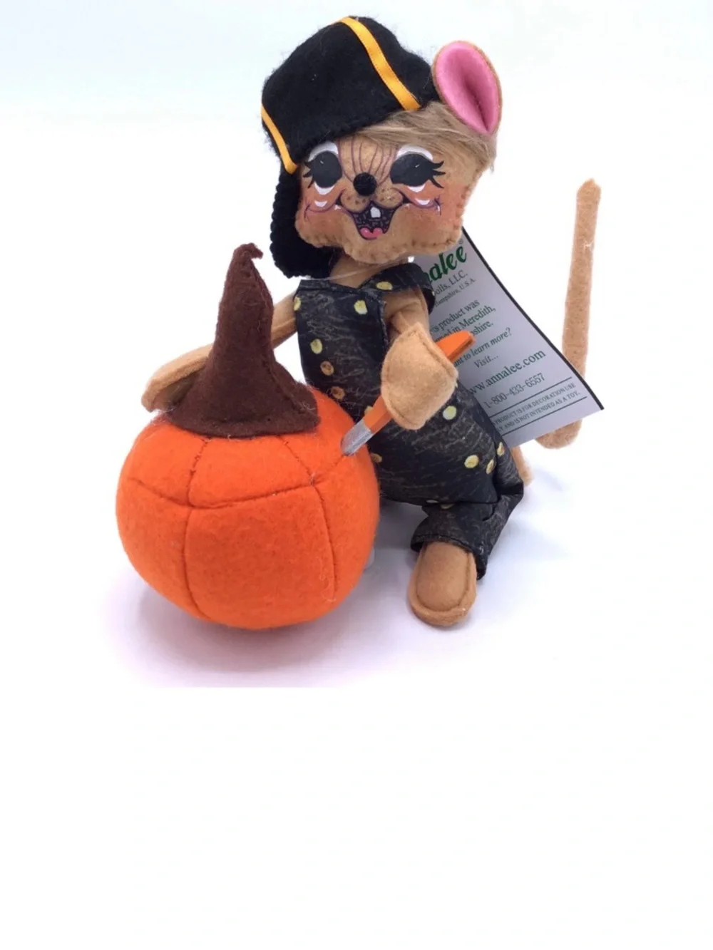 New with tags Annalee Pumpkin Carving Mouse